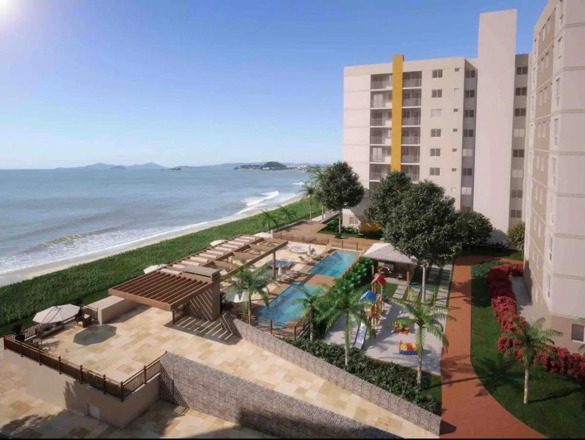 Resort Apto Frente Mar Barra Velha  Bagian luar foto